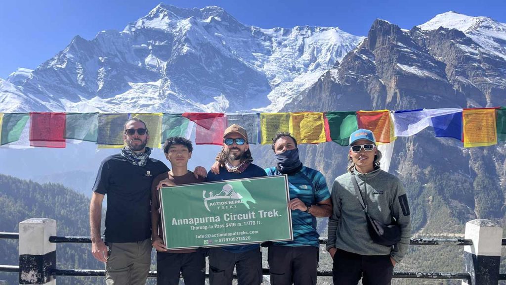 Prasanta at Annapurna circuit trek