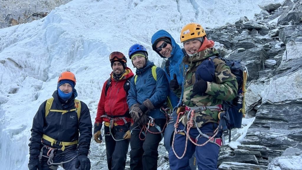 Crampons on Island Peak